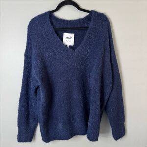Aerie Teddy Boulce Blue Sweater NWT